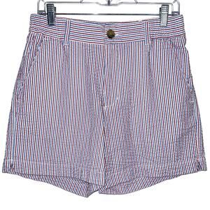 Southern Proper The Seersucker Short Striped Men’s Red White Blue Medium 6”